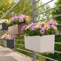 Skrzynka balkonowa z nawadnianiem Lechuza Balconera Color 80 biała brązowa zielona antracytowa.jpeg