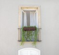 Donica do zawieszenia na balkonie balustradzie Lechuza Balconera Cottage mokka brązowa.jpg