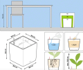 Lechuza Cube Premium 40 wymiary.png